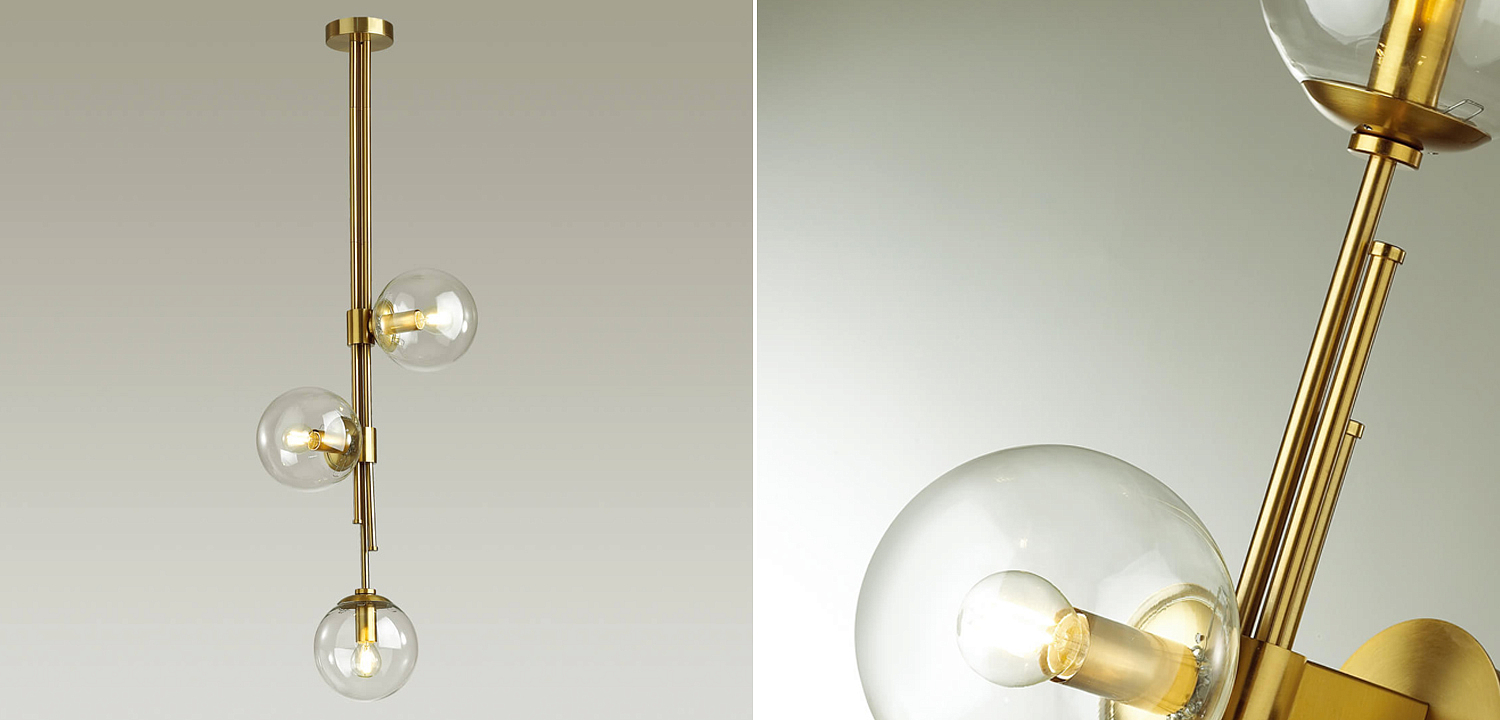 Светильник TRILOGY Ceiling Light Clear glass 100 Светильник TRILOGY Ceiling Light Clear glass 100 - Loft-Concept в Кирове