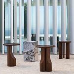 Приставной столик из массива дерева Walnut варинант исполнения - 12 | Loft Concept в Кирове