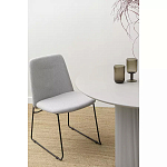 Стул мягкий светло-серый Chair Gray Runners варинант исполнения - 9 | Loft Concept в Кирове