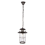 Уличный подвесной светильник с цилиндрическим плафоном на цепи Elysian Lanterns варинант исполнения - 1 | Loft Concept в Кирове