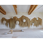 Большая дизайнерская Инсталляция из соломы RAFFIA Installation  варинант исполнения - 3 | Loft Concept в Кирове