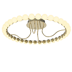 Люстра кольцевая потолочная с круглыми плафонами белого цвета PEARLS Suspension 60 варинант исполнения - 2 | Loft Concept в Кирове