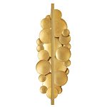 Бра светодиодное из многослойных золотых дисков Metal Disc Chandelier варинант исполнения - 2 | Loft Concept в Кирове