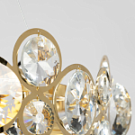 Люстра подвесная из золотых колец 57 см Golden Circles варинант исполнения - 7 | Loft Concept в Кирове