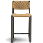 Дизайнерский стул с каркасом из металла с плетеными сиденьем и спинкой GREEN POINT Chair варинант исполнения - 16 | Loft Concept в Кирове