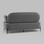 Диван в велюровой обивке серого цвета COLOR BLOCK варинант исполнения - 4 | Loft Concept в Кирове