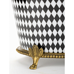 Фарфоровое кашпо Black and white square варинант исполнения - 4 | Loft Concept в Кирове