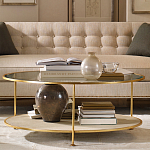 Кофейный стол круглый с полкой на 3-х ножках Round Textured Coffee Table варинант исполнения - 1 | Loft Concept в Кирове