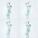 Плитка с узором Ромашки варинант исполнения - 1 | Loft Concept в Кирове