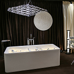 Люстра подвесная с тонкой металлической конструкцией цвета хром Quasar варинант исполнения - 8 | Loft Concept в Кирове