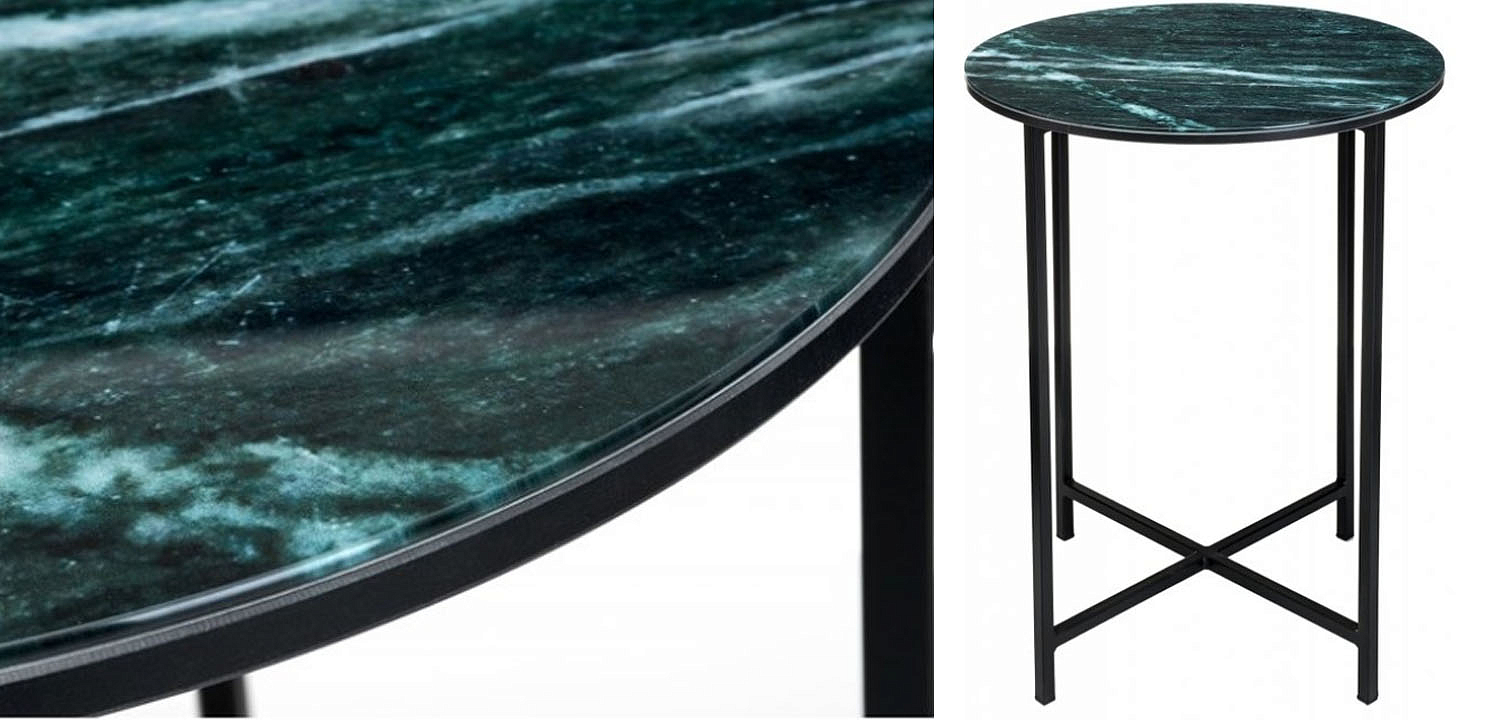 Приставной стол Zermatt Side Table round malachite - Loft-Concept в Кирове
