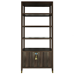 Стеллаж со стеклянными полками Elsa Dreams Walnut варинант исполнения - 7 | Loft Concept в Кирове