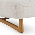 Кресло с обивкой букле Lino White  Boucle Armchair варинант исполнения - 5 | Loft Concept в Кирове