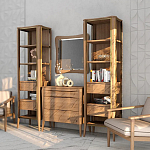 Комод из массива дуба с 3-мя ящиками Tasteful Furniture варинант исполнения - 3 | Loft Concept в Кирове