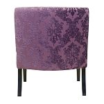 Полукресло с мягкой обивкой из жаккарда на 4-х ножках из массива березы Baroque Armchair violet варинант исполнения - 2 | Loft Concept в Кирове