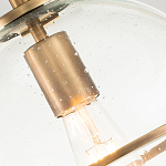 Потолочный светильник с прозрачным стеклянным шаром с эффектом пузырьков Hinkley варинант исполнения - 18 | Loft Concept в Кирове