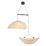 Подвесной светильник с белыми плафонами в форме облака Диаметр 60+60 см Cloud Junction варинант исполнения - 1 | Loft Concept в Кирове