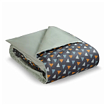 Постельное белье из сатина с принтом треугольники 150х200 см Triangular Dreams варинант исполнения - 1 | Loft Concept в Кирове