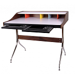 Письменный стол с 2-мя чёрными выдвижными ящиками и нишей с цветными разделителями Ballan варинант исполнения - 3 | Loft Concept в Кирове