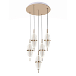 Люстра подвесная с прозрачными фактурными плафонами Reflection of Light варинант исполнения - 1 | Loft Concept в Кирове