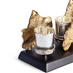 Подсвечник Cozy Light с декором кленовыми листьями варинант исполнения - 2 | Loft Concept в Кирове