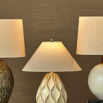 Настольная лампа с волнистым узором и абажуром в форме конуса Macrame варинант исполнения - 4 | Loft Concept в Кирове