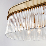 Люстра подвесная овальная со стеклянными трубками Длина 100 см Nembus варинант исполнения - 4 | Loft Concept в Кирове