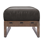 Банкетка Duncan винтажная черная кожа варинант исполнения - 2 | Loft Concept в Кирове