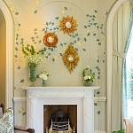 Обои ручная роспись Gingko Colourway SC-237 on grey painted Xuan paper варинант исполнения - 2 | Loft Concept в Кирове