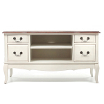 ТВ-тумба из массива берёзы с ящиками и открытыми полками Interiors Romance варинант исполнения - 1 | Loft Concept в Кирове