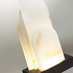 Настольная лампа с белыми вертикальными элементами Alabaster Totem   варинант исполнения - 3 | Loft Concept в Кирове