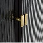 Сервант четырехдверный с рифленым стеклом The Keeper варинант исполнения - 3 | Loft Concept в Кирове