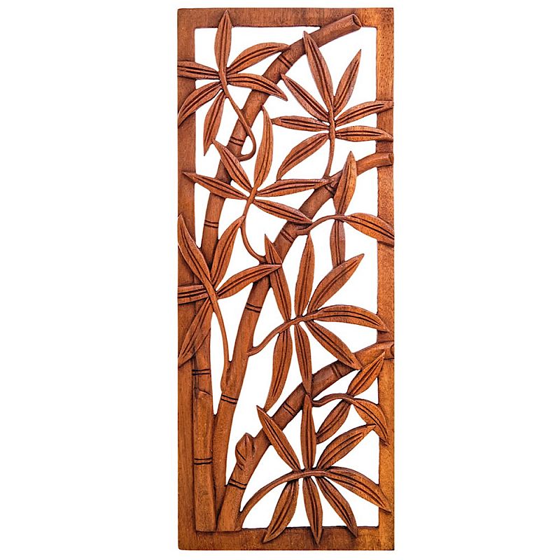 Панно из дерева Bamboo Panel With Trees Коричневый в Кирове | Loft Concept 