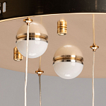 Люстра каскадная с 10-ю прозрачными плафонами Wave Line варинант исполнения - 11 | Loft Concept в Кирове