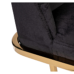 Стул обеденный велюровый черный с золотым каркасом Nobility варинант исполнения - 3 | Loft Concept в Кирове