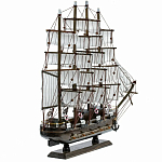 Декоративная модель деревянного тёмно-коричневого парусника в подарочной упаковке With The low варинант исполнения - 2 | Loft Concept в Кирове