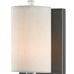 Бра на прозрачном штативе с тканевым абажуром в форме цилиндра Conciseness варинант исполнения - 1 | Loft Concept в Кирове