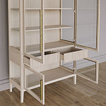 Витрина Primo со стеклянными фасадами и буфетом шпон Светлый дуб варинант исполнения - 5 | Loft Concept в Кирове