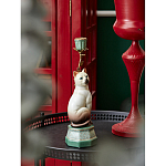 Подсвечник в виде кошки из фарфора с бронзовыми элементами Paradise Cat варинант исполнения - 5 | Loft Concept в Кирове