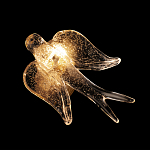 Бра с прозрачной стеклянной фигуркой птички Serip Voa варинант исполнения - 6 | Loft Concept в Кирове