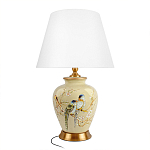 Настольная лампа бежевая с изображением птиц Slip Away варинант исполнения - 7 | Loft Concept в Кирове