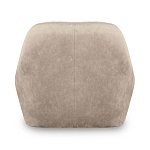 Барный стул со спинкой и подлокотниками на 4-х коричневых деревянных ножках Бежевый Велюр Ava Charm варинант исполнения - 3 | Loft Concept в Кирове