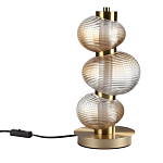 Настольная лампа с 3-мя рифлеными стеклянными шарами Marcelh Light варинант исполнения - 1 | Loft Concept в Кирове