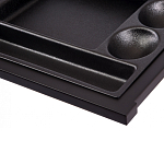 Письменный стол с 2-мя чёрными выдвижными ящиками и нишей с цветными разделителями Ballan варинант исполнения - 5 | Loft Concept в Кирове