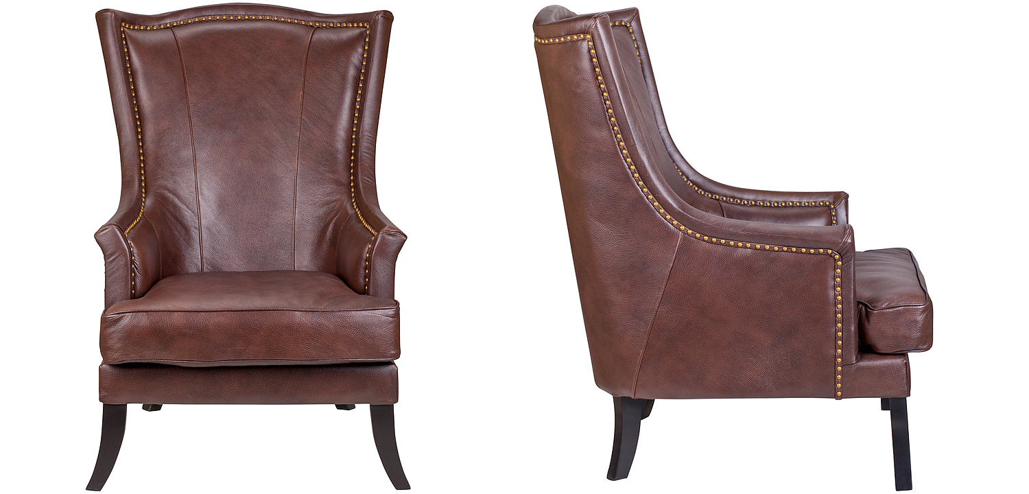 Кресло Gregoir Armchair light натуральная кожа Кресло Gregoir Armchair light натуральная кожа - Loft-Concept в Кирове