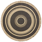 Ковер из комбинированного состава с узором Circles of goodness варинант исполнения - 1 | Loft Concept в Кирове