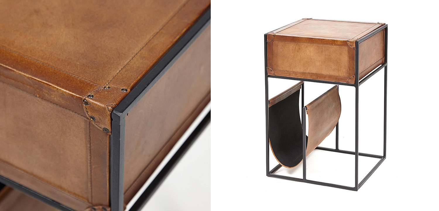 Тумба Industrial leather magazine rack Тумба Industrial leather magazine rack - Loft-Concept в Кирове
