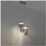 Подвесной светильник волнистой формы из фактурного стекла Wave варинант исполнения - 9 | Loft Concept в Кирове