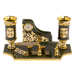 Настольный письменный набор из нефрита с ножом для бумаг в подарочной коробке Maecenas варинант исполнения - 1 | Loft Concept в Кирове