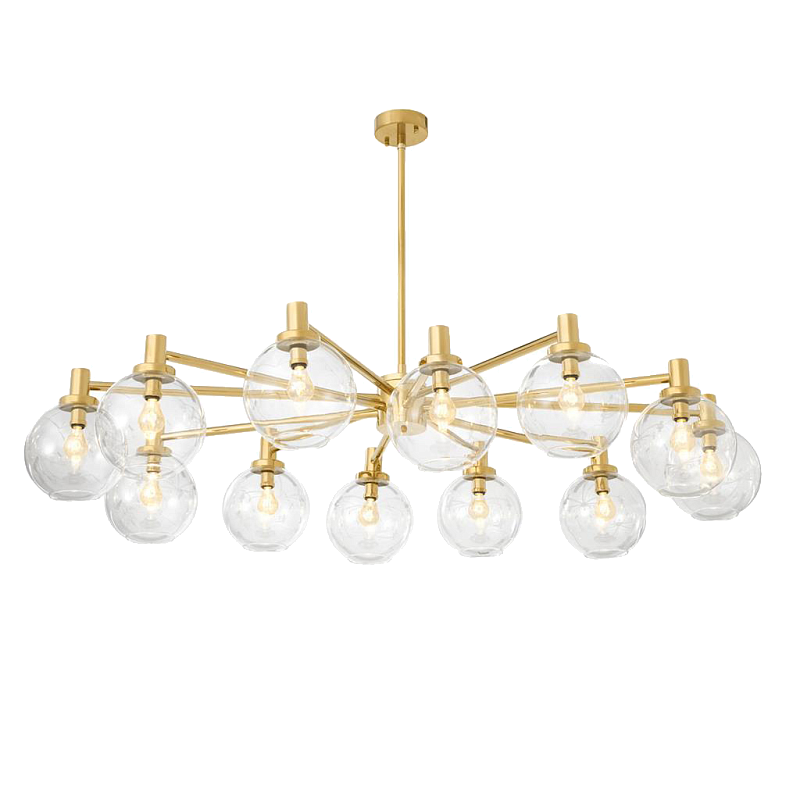Люстра Chandelier Selva Золотой Прозрачное Стекло Люстра Chandelier Selva Золотой Прозрачное Стекло в Кирове | Loft Concept